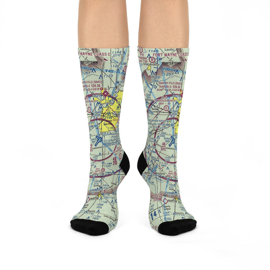 FWA Cushioned Crew Socks | Fort Wayne International Airport Socks