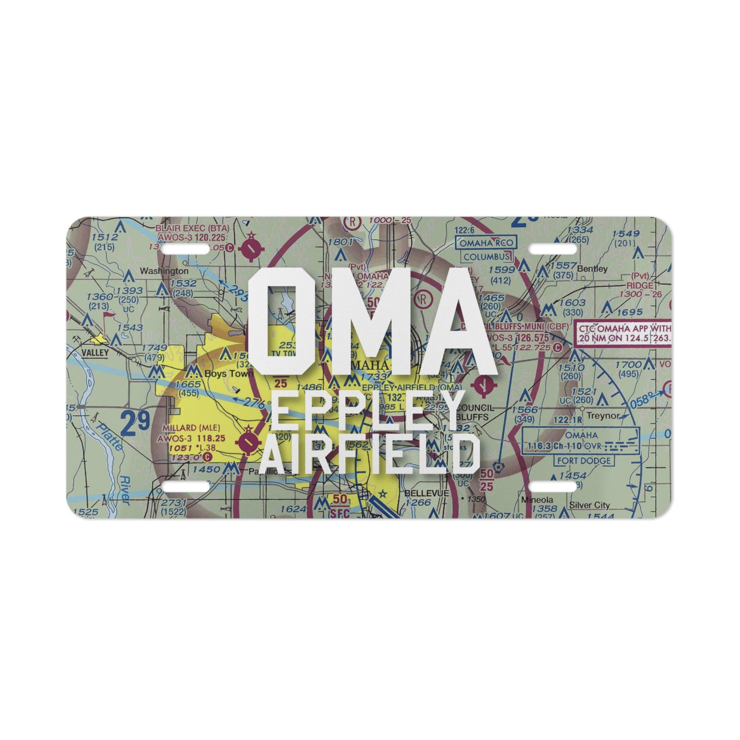 OMA Vanity Plate | Eppley Airfield Airport Vanity Plate