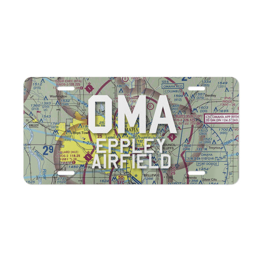 OMA Vanity Plate | Eppley Airfield Airport Vanity Plate