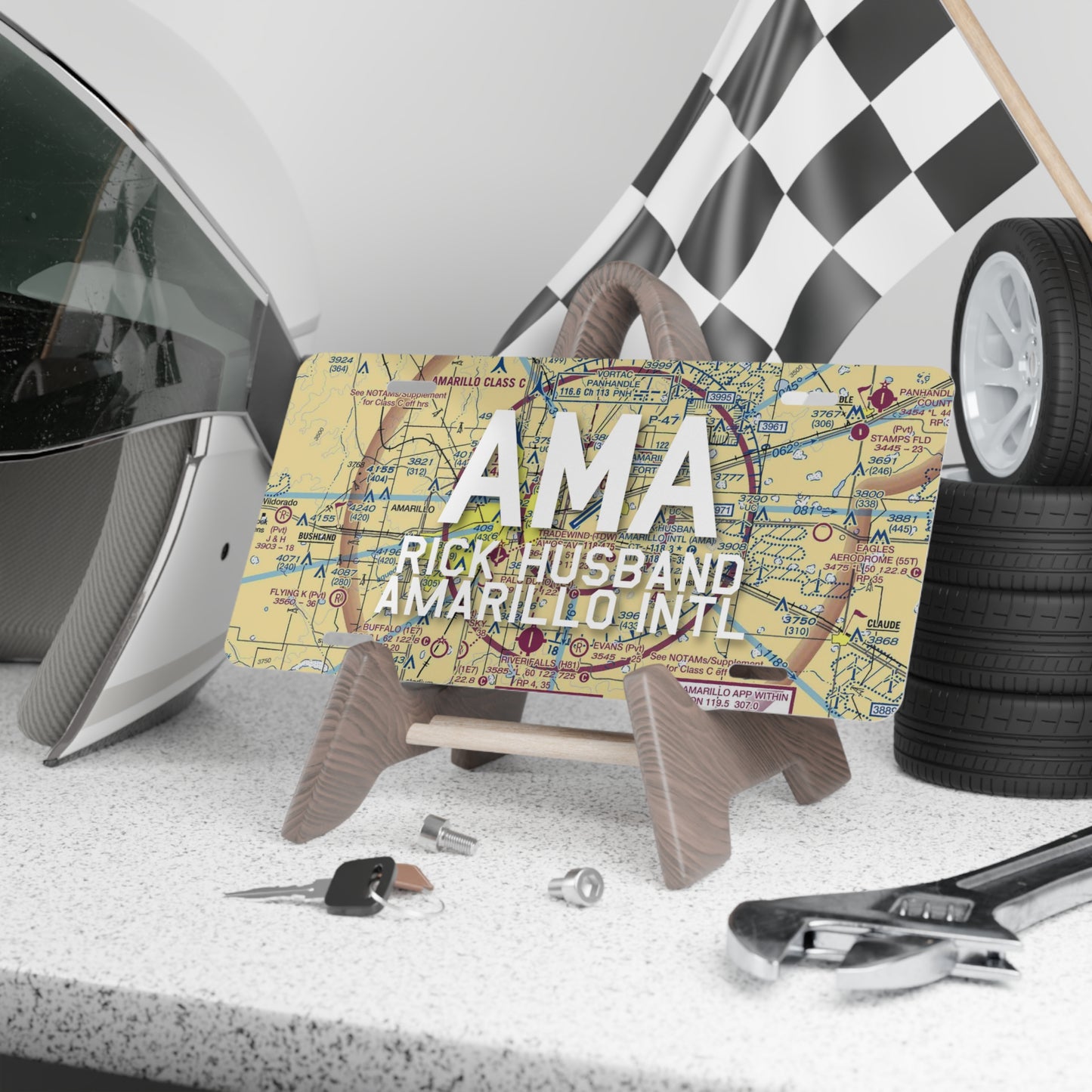 AMA Vanity Plate | Rick Husband Amarillo International Airport Vanity Plate