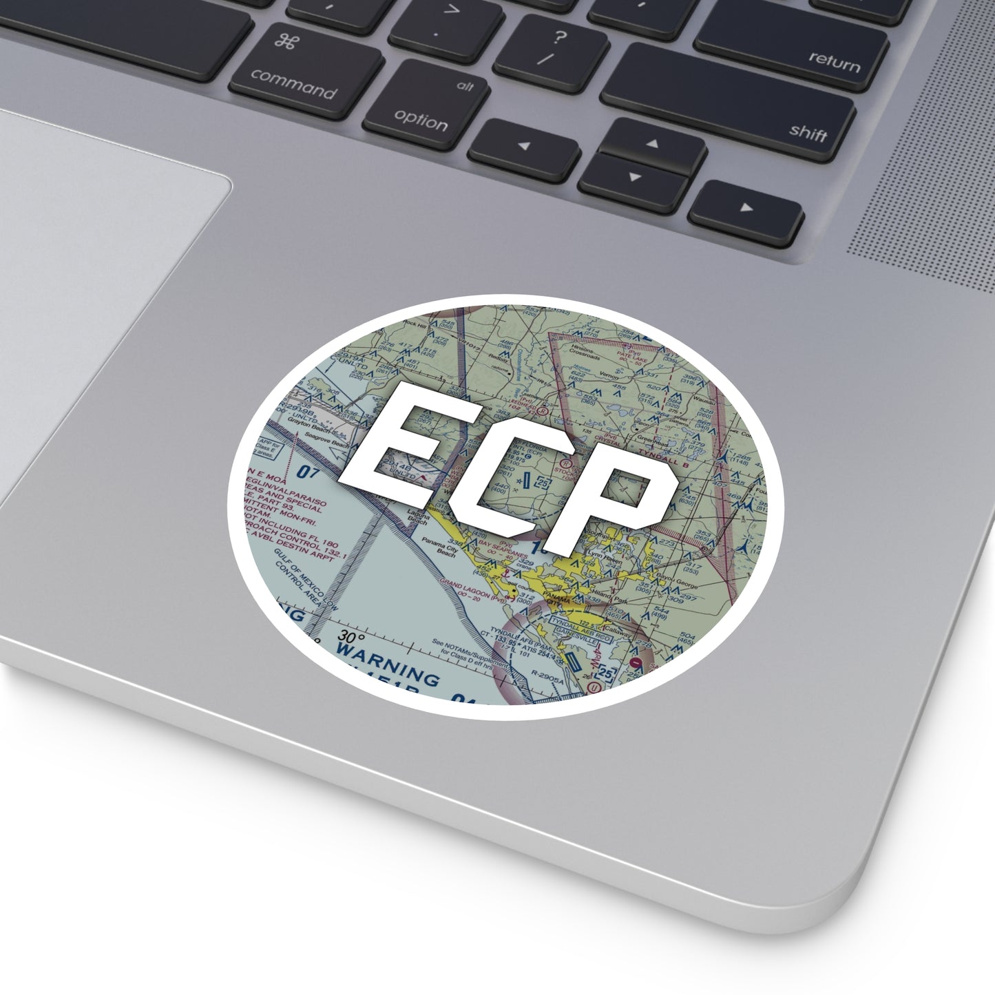 ECP Round Sticker | Northwest Florida Beaches International Airport Sticker