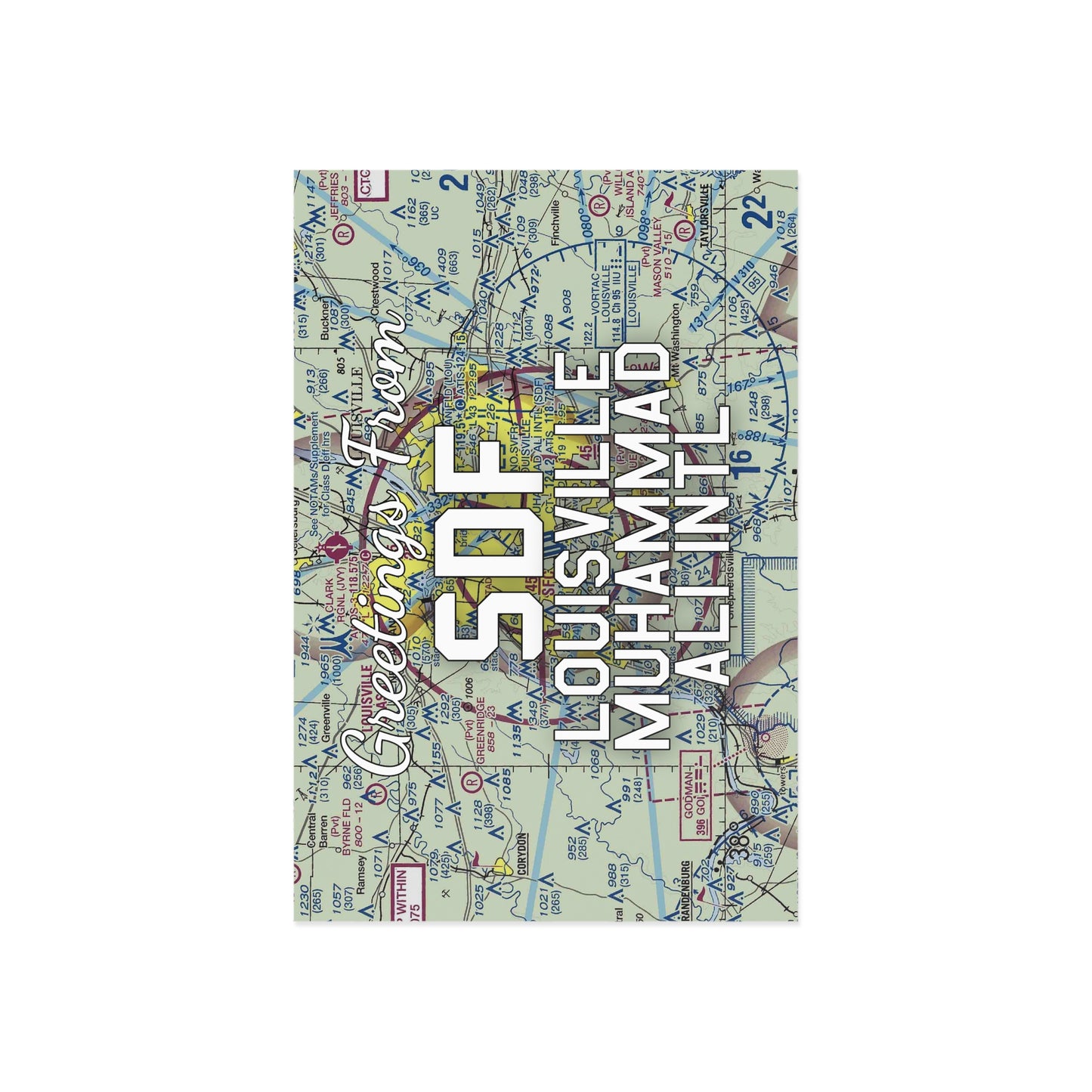 SDF Postcard | Louisville Muhammad Ali International Airport Card