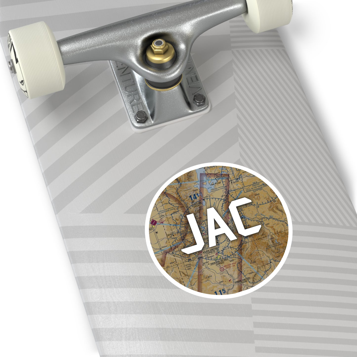 JAC Round Sticker | Jackson Hole Airport Sticker