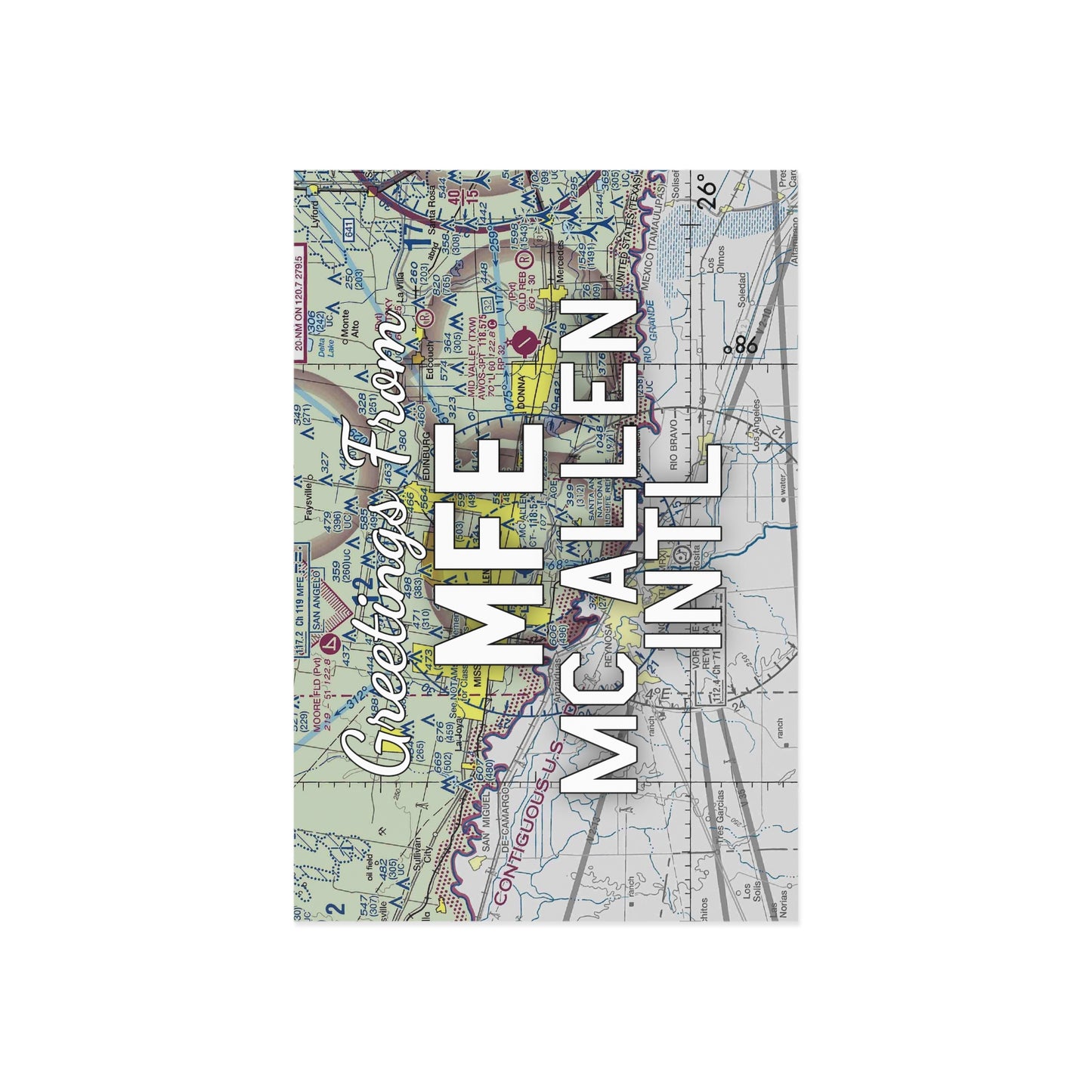 MFE Postcard | Mc Allen International Airport Card