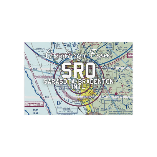 SRQ Postcard | Sarasota/Bradenton International Airport Card