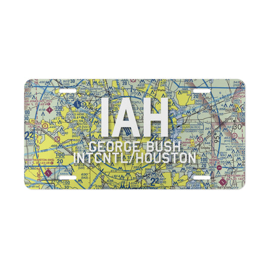 IAH Vanity Plate | George Bush Intcntl/Houston Airport Vanity Plate