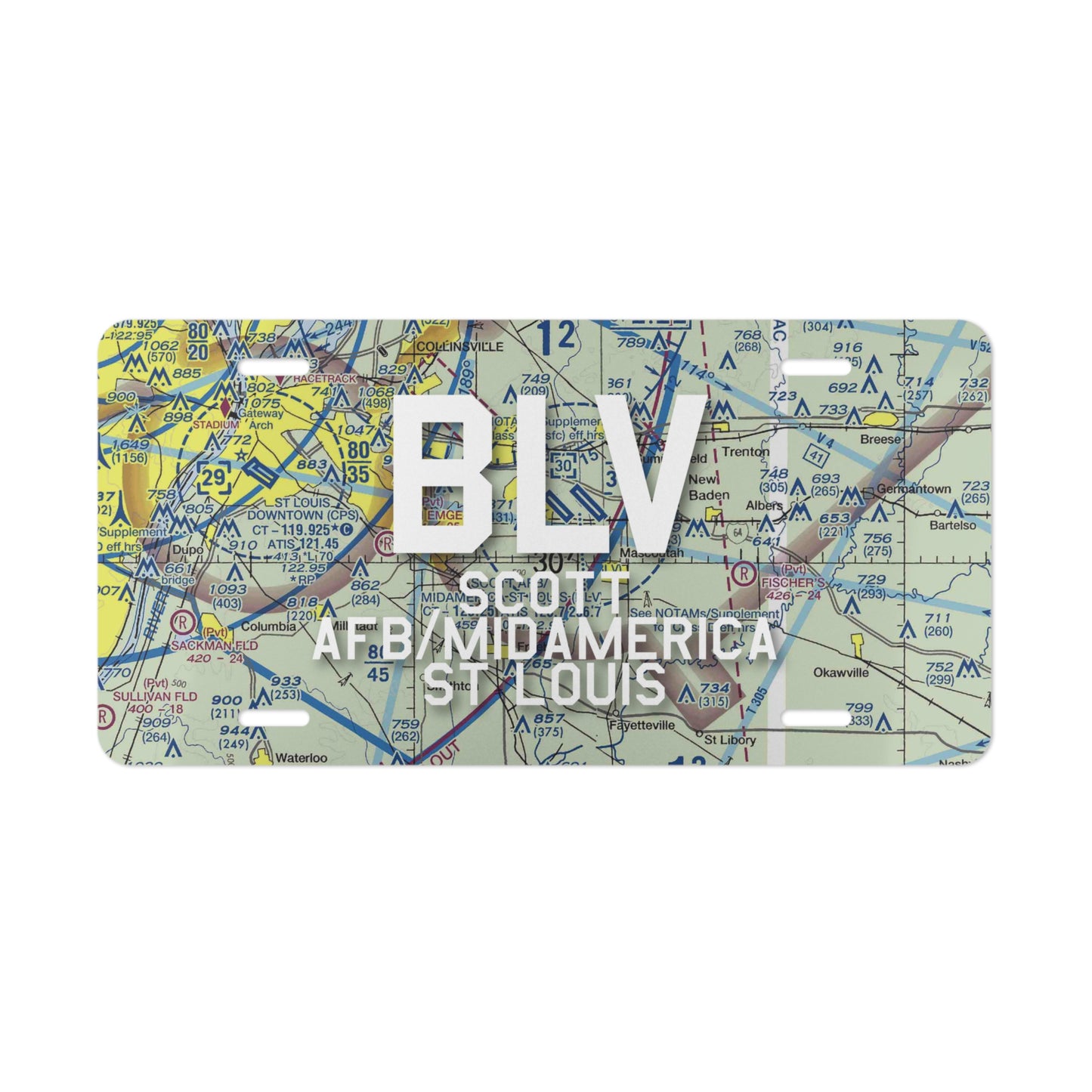 BLV Vanity Plate | Scott AFB/Midamerica St Louis Airport Vanity Plate
