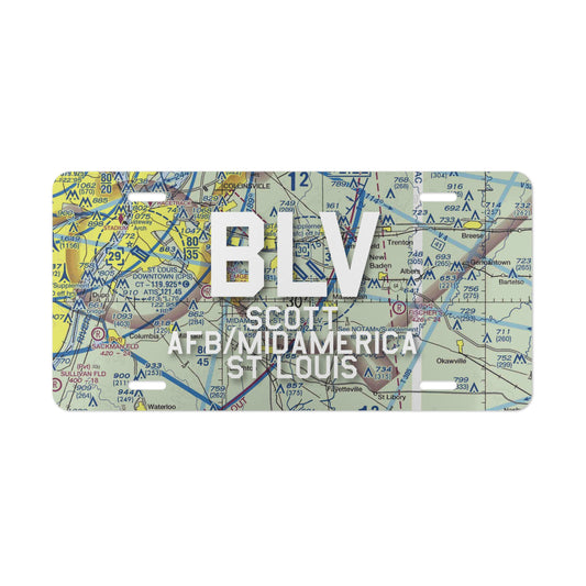BLV Vanity Plate | Scott AFB/Midamerica St Louis Airport Vanity Plate