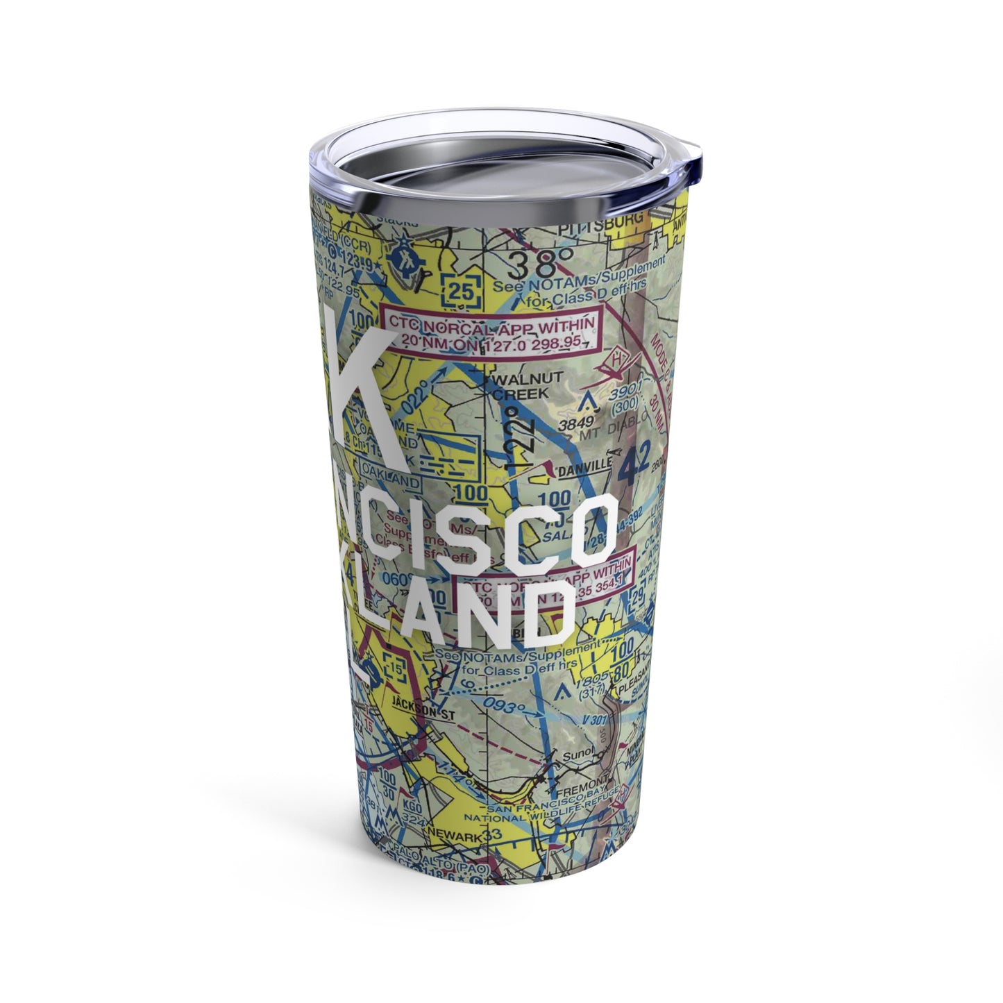 OAK Tumbler | San Francisco Bay Oakland International Airport Tumbler