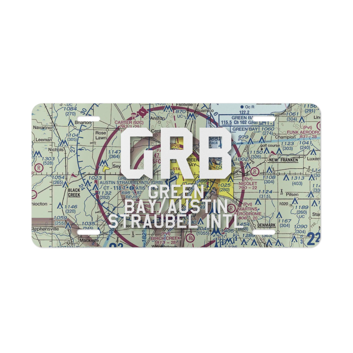 GRB Vanity Plate | Green Bay/Austin Straubel International Airport Vanity Plate