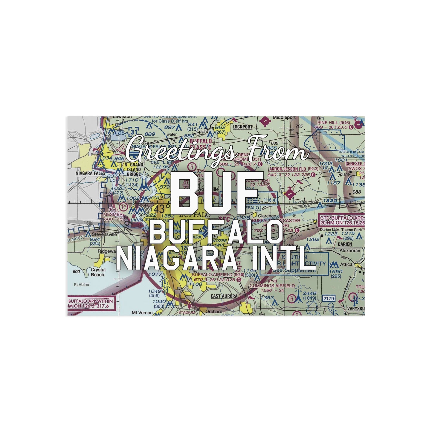 BUF Postcard | Buffalo Niagara International Airport Card