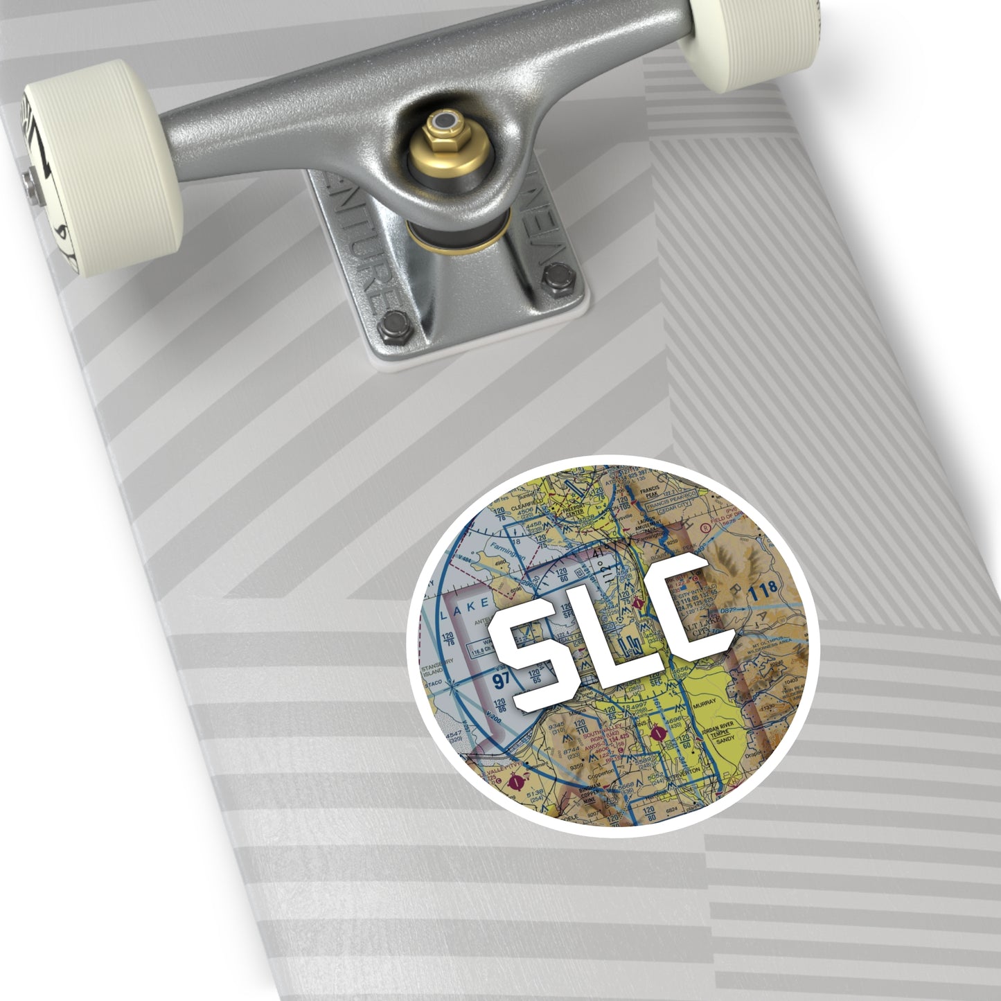 SLC Round Sticker | Salt Lake City International Airport Sticker