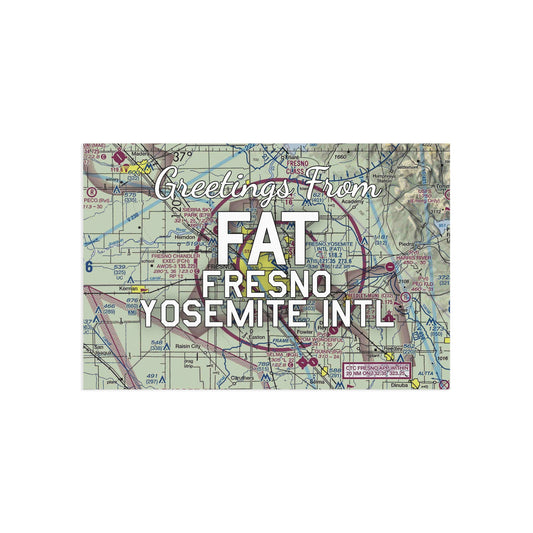 FAT Postcard | Fresno Yosemite International Airport Card