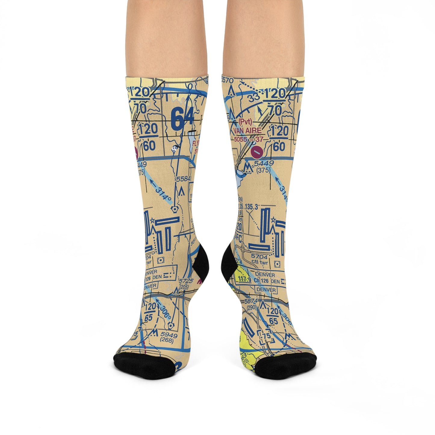 DEN Cushioned Crew Socks | Denver International Socks