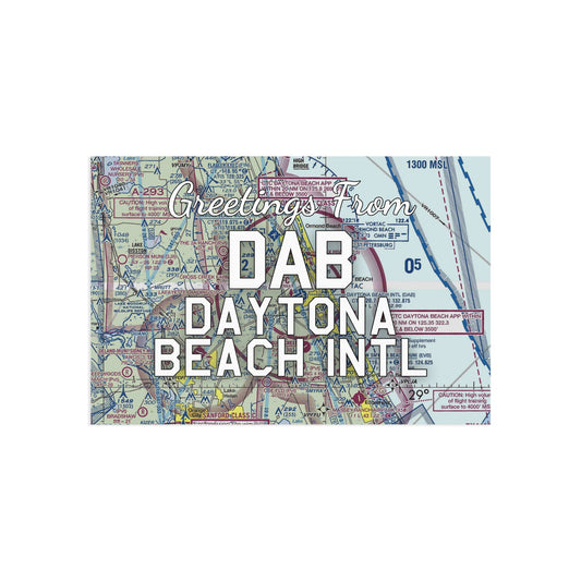 DAB Postcard | Daytona Beach International Airport Card