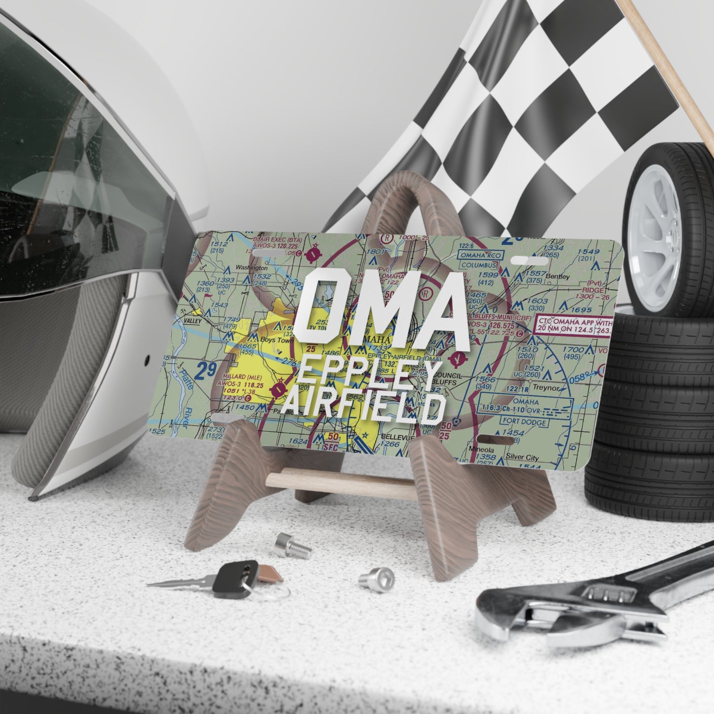 OMA Vanity Plate | Eppley Airfield Airport Vanity Plate