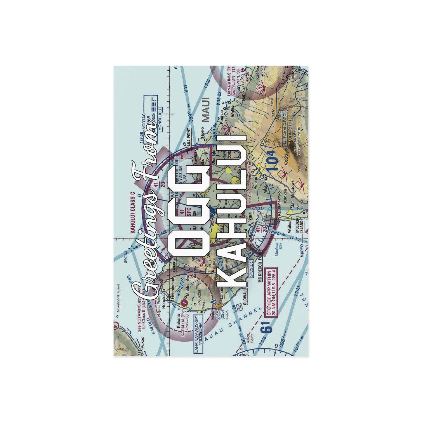 OGG Postcard | Kahului Airport Card