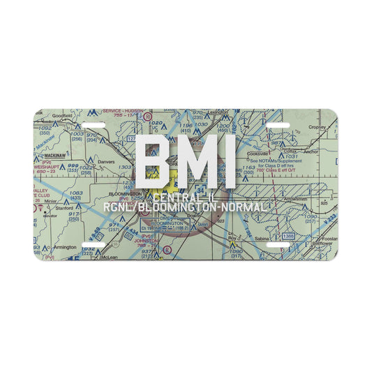 BMI Vanity Plate | Central Il Regional/Bloomington-Normal Airport Vanity Plate