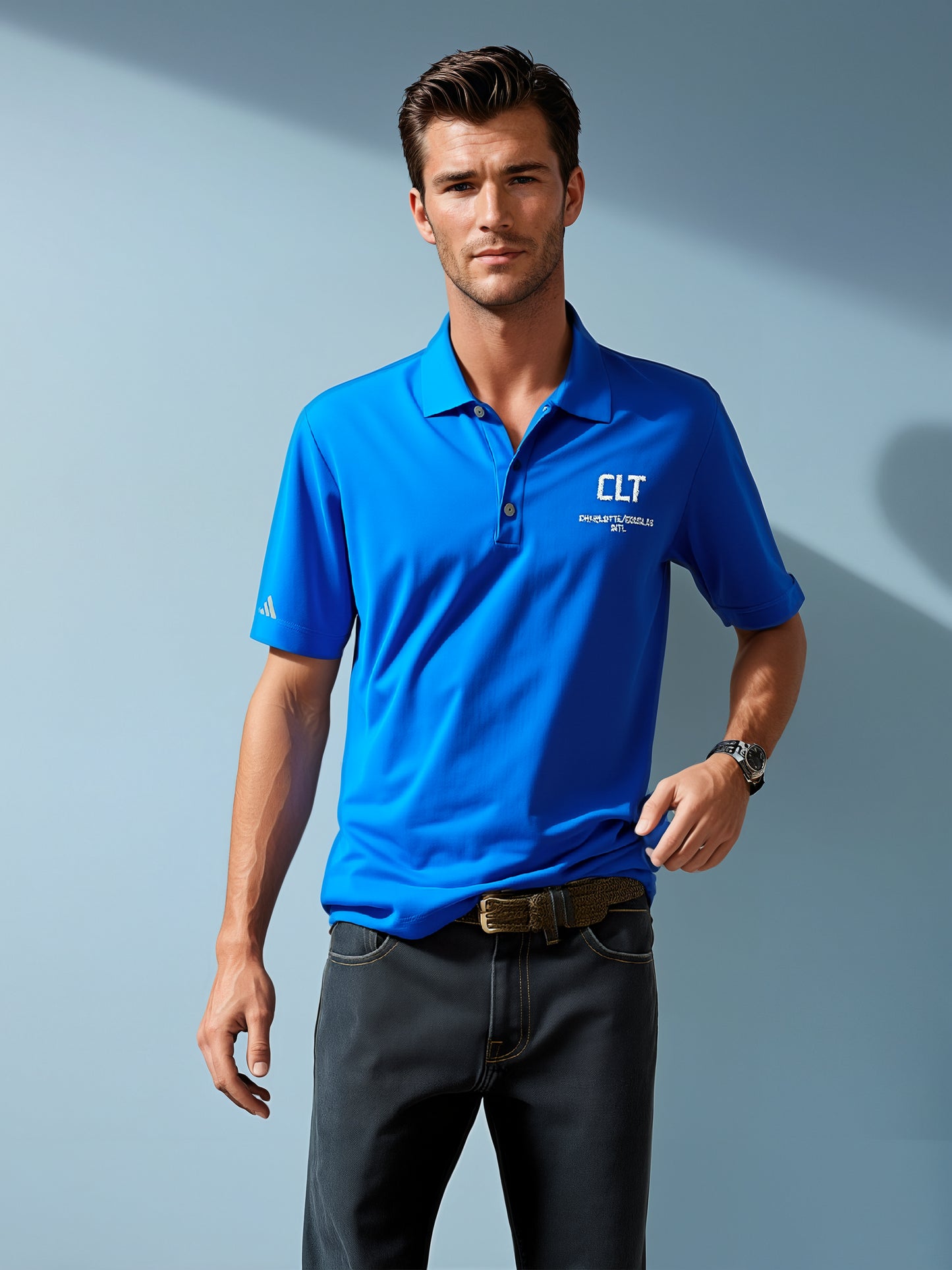 CLT Adidas Polo | Charlotte/Douglas International Polo